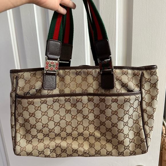 Authentic Gucci tote bag satchel with dustbag - Picture 4 of 17
